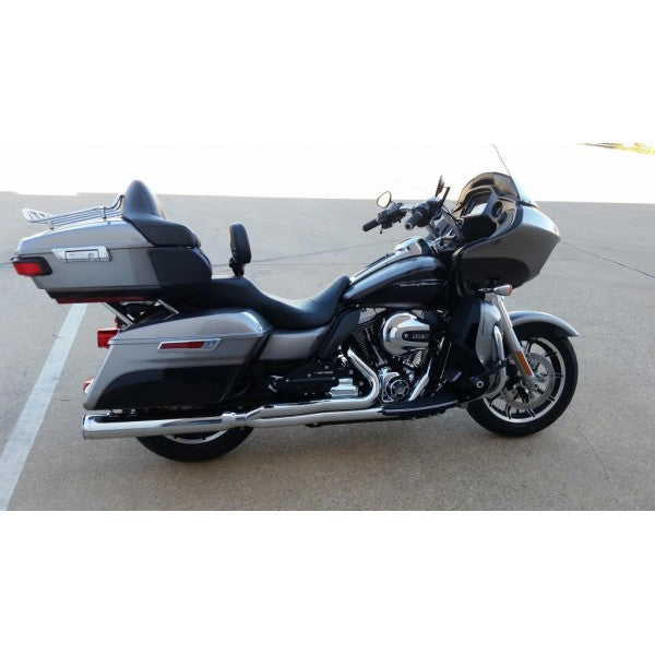 Gray motorcycle parked on a concrete surface