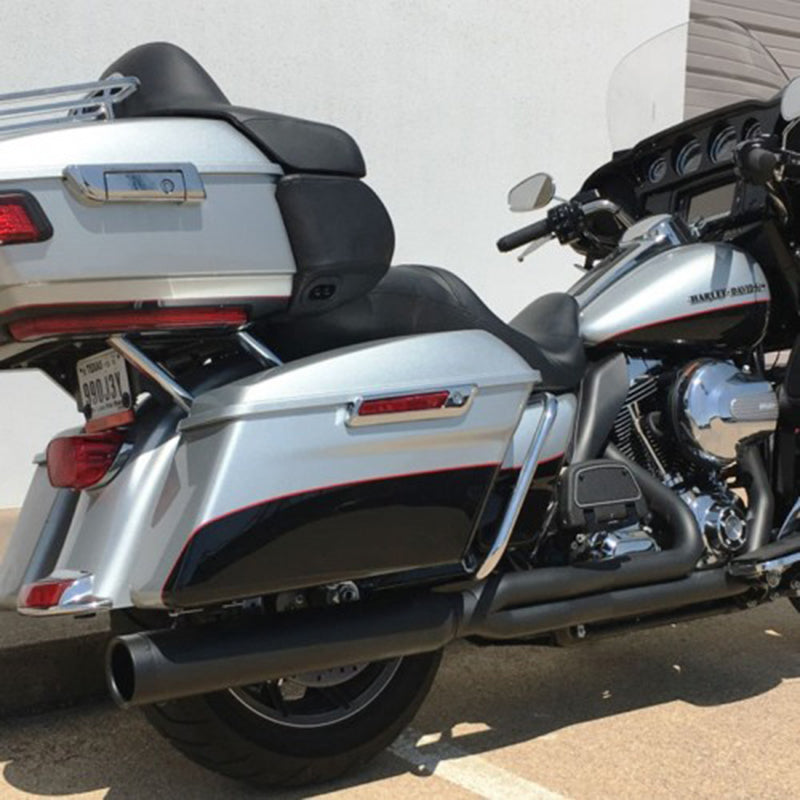 Diablo Gato 2-Into-1 Exhaust for Harley Touring (2009–2016) – Black/Chrome