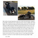 Two images of motorcycles with text about exhaust system installation and results.