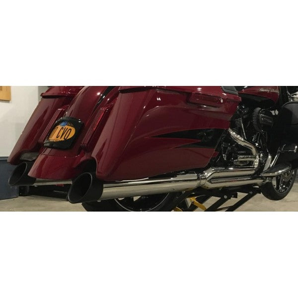 2023 CVO -2025 Harley Touring M8 Billet Cat 2:1 Exhaust Harley Davidson No Ghost Pipe