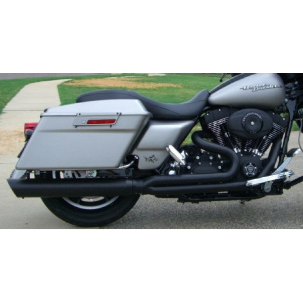 Harley Davidson motorcycle on a white background
