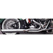 Close-up of a motorcycle's exhaust system on a white background