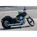 Black motorcycle parked on a paved surface