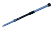 Blue and black伸展棒 on a white background