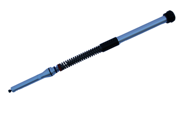 Blue and black伸展棒 on a white background