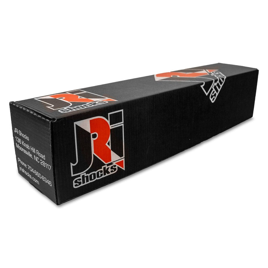 Black box with JR Shocks logo on a white background