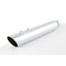 Chrome exhaust pipe on a white background