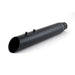 Black exhaust pipe on a white background