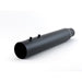 Black exhaust pipe on a white background