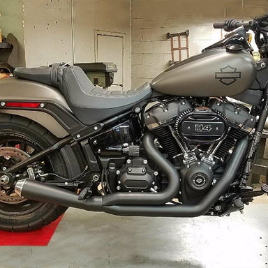 Harley Davidson motorcycle in a garage setting